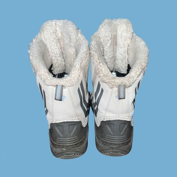 Columbia Unisex Youth Fawn/Faded Sky Bugaboot Plus Iv Omni-Heat Snow Boot Size 7 - Picture 6 of 7